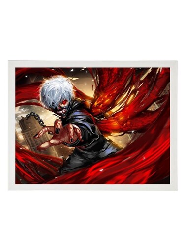 Digital Wall Art Poster Frame Tokyo Ghoul Ken Kaneki 30X40 cm