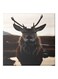Deer Theme Hidden Framed Canvas Wall Art Painting Brown/Black/Yellow 30x30cm