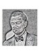 Leonardo Dicaprio MDF Wall Art Painting Black/White 30 x 5 x 30cm