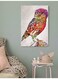 Owl Wall Art Painting Multicolour 40x60cm