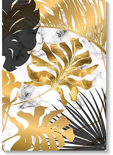 Decorative Wall Art Painting Gold/Black/White 40x60cm