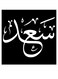 Saad Printed Wall Art Black/White 30x30cm
