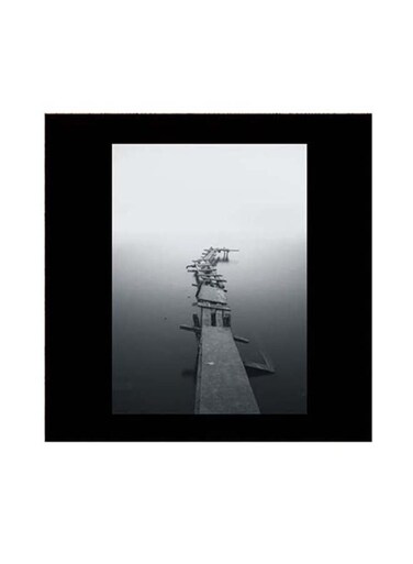 Nature Themed Wall Art Black/White 30x30cm