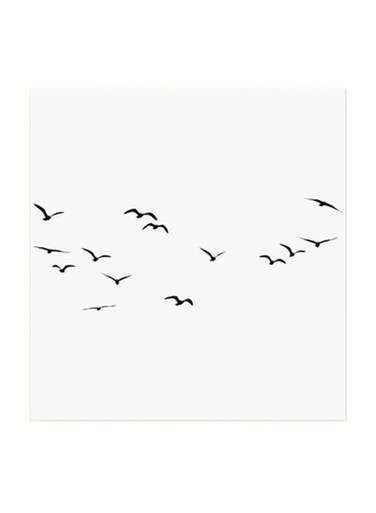 Birds Freedom MDF Wall Art Multicolour 30x30centimeter