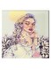 Girl Wooden Wall Art Hidden Frame Canvas Wall Painting Multicolour 50 x 50cm