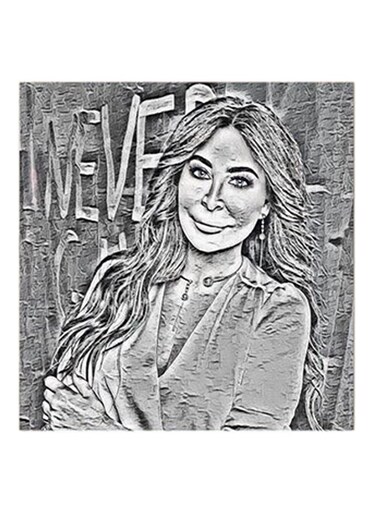 Elissa MDF Wall Art Black/White
