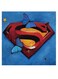 Superman Logo Themed Wall Art Blue/Red/Yellow 30x30cm