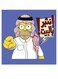 Homer Simpson Mdf Wall Art multicolour 30x30cm