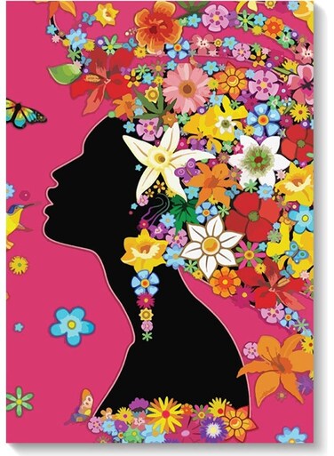 Woman Wall Art Painting Multicolour 40x60cm