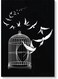 Decorative Wall Art Painting Black/White 40 x 60cm