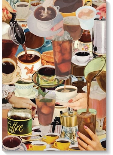 Coffee Lovers Wall Art Multicolour 40x60cm