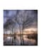 The Sunset Tree MDF Wall Art Multicolour 30x30cm