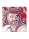 King Hussein of Jordan MDF Wall Art Multicolour 30x30cm
