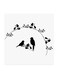 Birds MDF Wall Art Multicolour 30x30centimeter