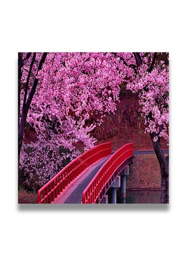 Decorative MDF Wall Art Painting Multicolour 30 x 30cm