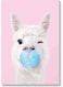 The llama Wall Art Painting Multicolour 40x60cm