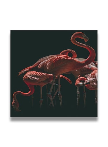 Decorative MDF Wall Art Painting Multicolour 30 x 30cm