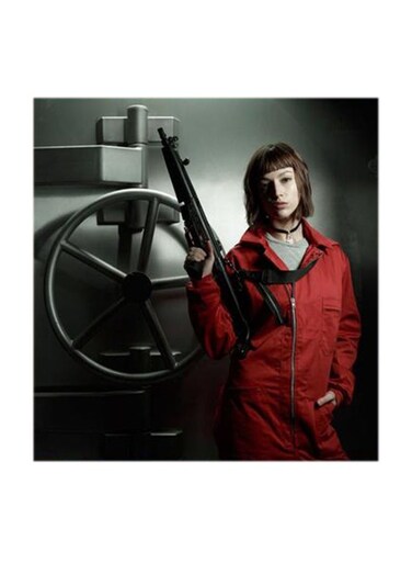 Tokyo La Casa De Papel MDF Wall Art Multicolour 30x30centimeter