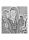 Queen Rania Of Jordan MDF Wall Art Grey/White 30x0.5x30cm