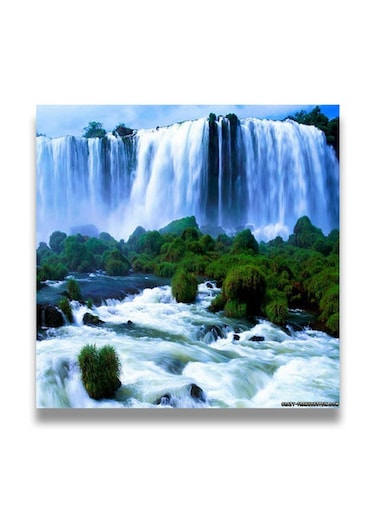 Decorative MDF Wall Art Painting Multicolour 30 x 30cm