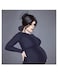 Pregnant Woman Themed Wall Art Grey/Blue/Black 30x30cm