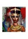 Nefertiti Abstract MDF Wall Art Multicolour 30x30cm