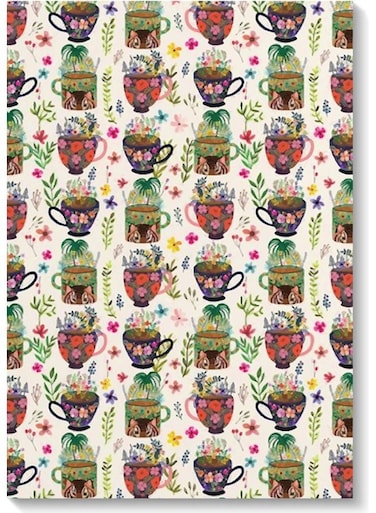 Cassette And Flowers Wall Art Multicolour 40x60cm