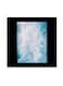 Nature Themed Wall Art Black/White/Blue 30x30cm