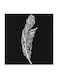 Feather MDF Wall Art Multicolour 30x30centimeter