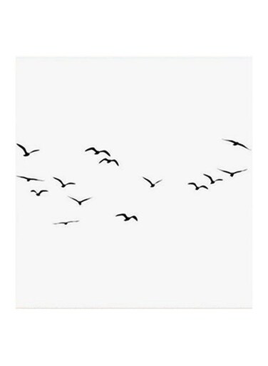 Birds Freedom MDF Wall Art Black/White