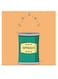 Spinach Themed Wall Art Beige/Green/Yellow 30x30cm