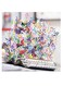 Musical Notes Themed Wall Art White/Blue/Green 30x30cm