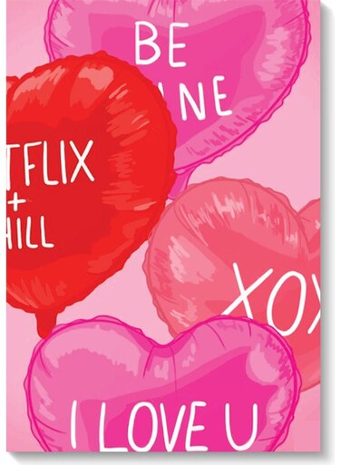 Love Printed Wall Art Multicolour 40x60cm