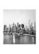New York City MDF Wall Art Multicolour 30x30centimeter