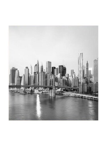 New York City MDF Wall Art Multicolour 30x30centimeter