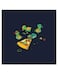 Ninja Turtles Printed Wall Art Blue/Yellow/Green 30x30cm