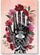 Hands And Flowers Wall Art Multicolour 40x60cm