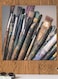 Brushes Themed Printed MDF Wall Art Multicolour 30x30cm