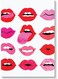Lips Wall Art Multicolour 40x60cm