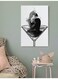 Decorative Wall Art Painting White/Black 40 x 60cm