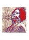 Umm Kulthum MDF Wall Art Multicolour 30x30cm