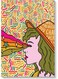 Woman Pop Art Printed Wall Art Multicolour 40x60cm