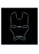 Iron Man Mask Themed Wall Art Black/Blue 30x30cm