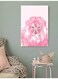 Cute Lion Wall Art Multicolour 40x60cm
