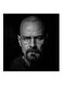 Heisenberg Breaking Bad MDF Wall Art Grey/Black 30x30cm