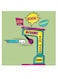 Boxer Game Themed Wall Art Green/Blue/Yellow 30x30cm