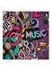 Music MDF Wall Art Multicolour