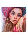 The Woman Digital Acrylic Colours MDF Wall Art Multicolour 30 X 30cm