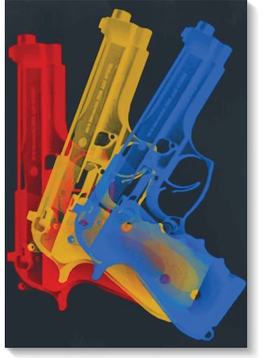 Guns Wall Art Multicolour 40x60cm