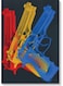 Guns Wall Art Multicolour 40x60cm